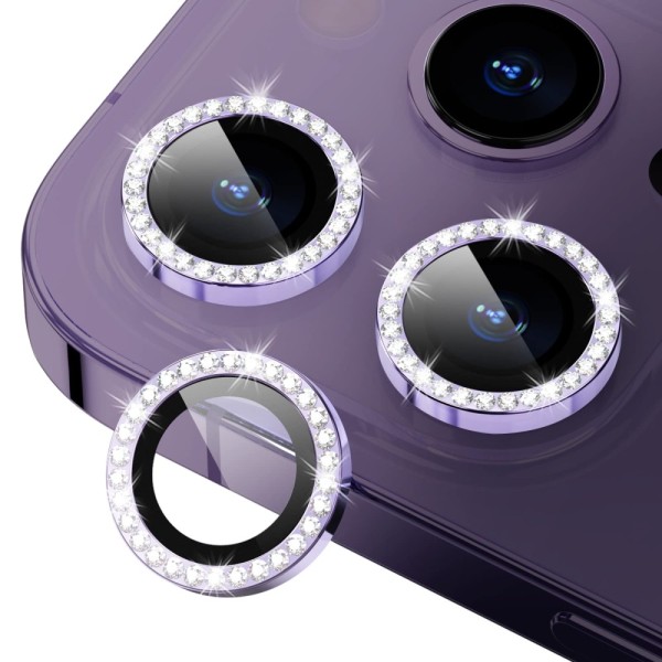 Camera Lens Tempered Glass Με Στρας (Iphone 14 Pro & Iphone 14 Pro Max & Iphone 15 Pro & Iphone 15 Pro Max & Iphone 16 Pro & Iphone 16 Pro Max)