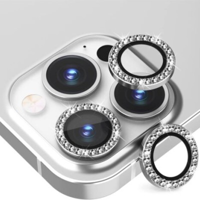 Camera Lens Tempered Glass Με Στρας (Iphone 14 Pro & Iphone 14 Pro Max & Iphone 15 Pro & Iphone 15 Pro Max & Iphone 16 Pro & Iphone 16 Pro Max)