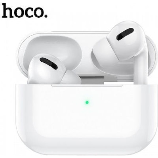 Hoco DES08 PRO In-ear Bluetooth Handsfree Ακουστικά Με Θήκη Φόρτισης Άσπρα Αξεσουάρ Κινητών/Tablet