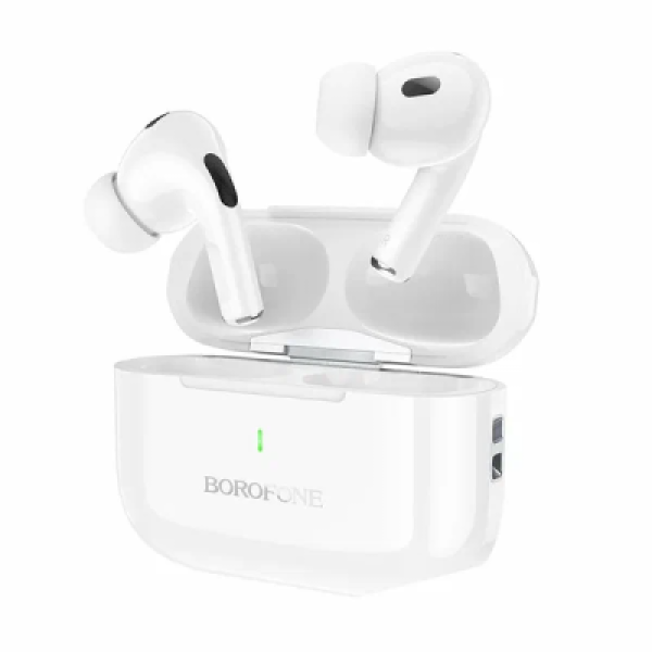 Borofone BW59 Plus In-Ear Bluetooth Handsfree Ακουστικά Με Θήκη Φόρτισης Ασπρα Αξεσουάρ Κινητών/Tablet