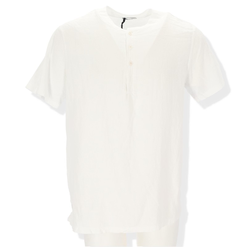 Relaxed fit Ανδρικο λινό πουκάμισο με λαιμό mao Relaxed fit Ανδρικο λινό πουκάμισο με λαιμό mao