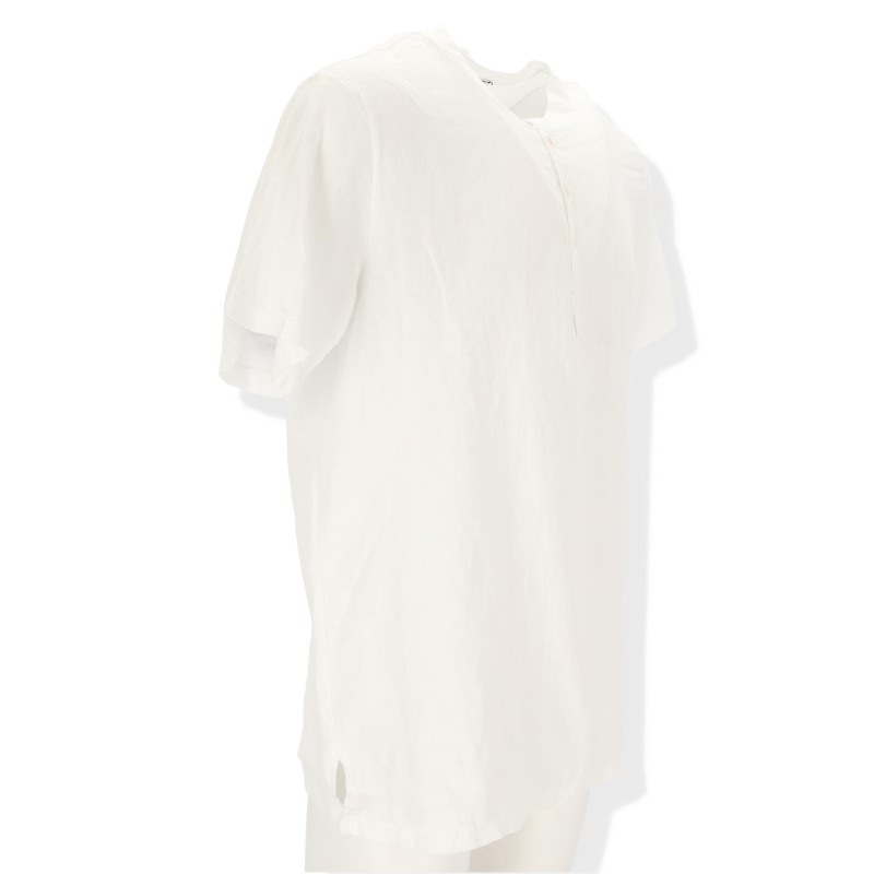 Relaxed fit Ανδρικο λινό πουκάμισο με λαιμό mao Relaxed fit Ανδρικο λινό πουκάμισο με λαιμό mao