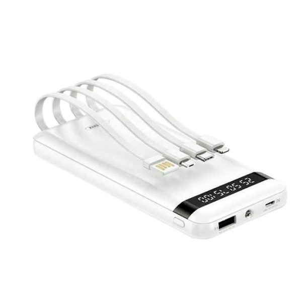 Remax RPP-222 Power Bank 10000mAh με Θύρα USB-Α και Θύρα Micro Άσπρο Αξεσουάρ Κινητών/Tablet