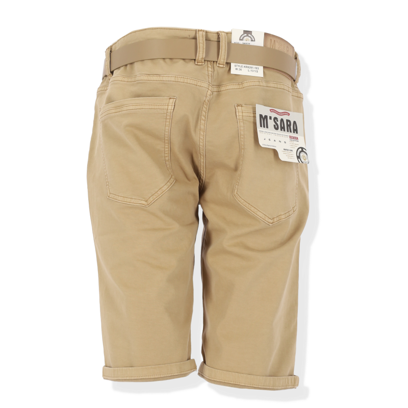 M.SARA Ανδρική Βερμούδα σε Μπεζ Χρώμα M.SARA Ανδρική Βερμούδα σε Μπεζ Χρώμα