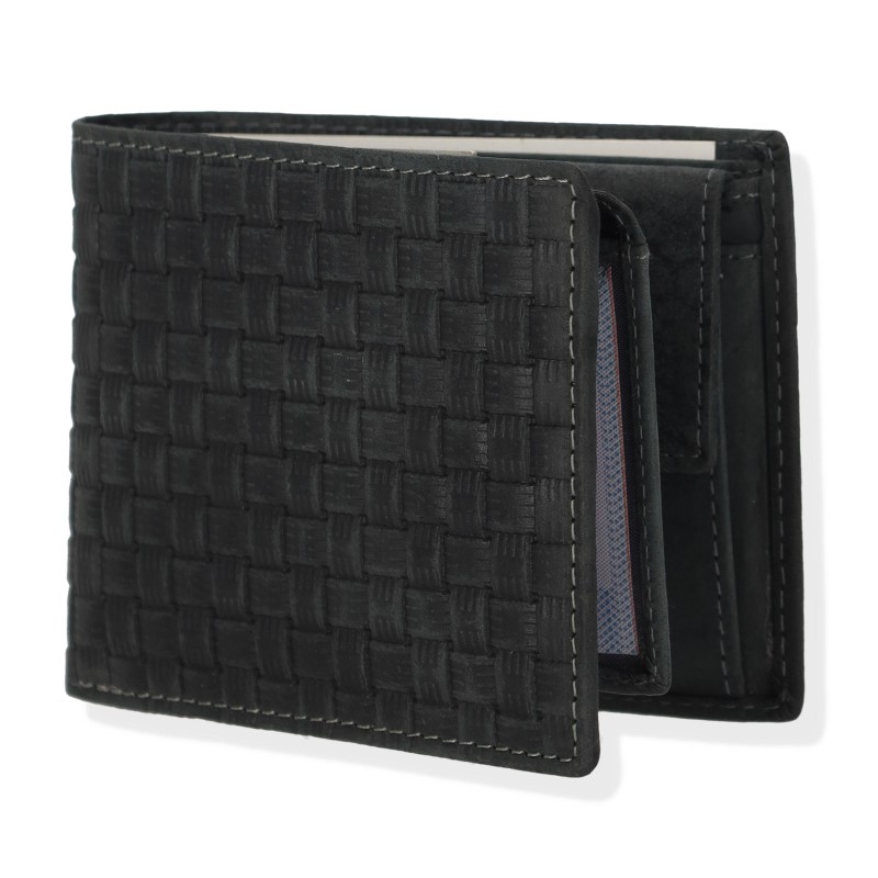 G Leather Ανδρικό Πορτοφόλι από Γνήσιο Δέρμα με Μοτίβο
