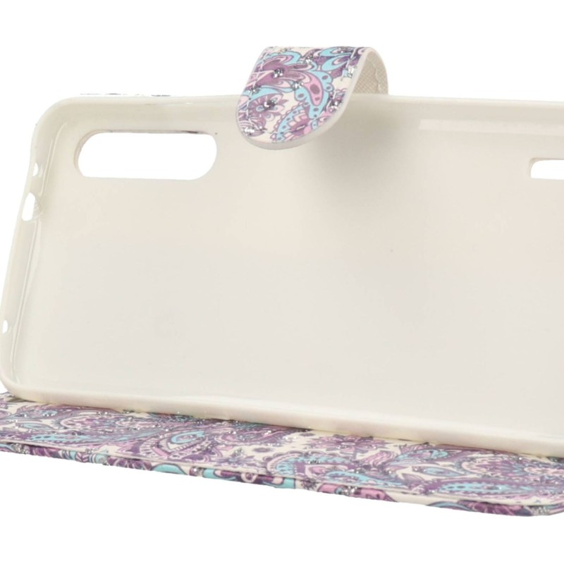 Θήκη Book Wallet Πορτοφόλι Με Στρασάκια Και Σχέδιο Mandala (Xiaomi Mi A3 & Xiaomi Mi CC9e)