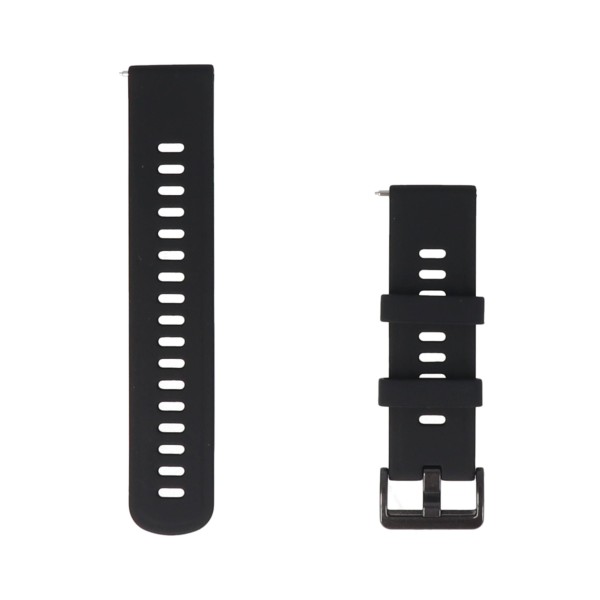 Λουράκι Σιλικόνης Με Μαύρη Μεταλλική Αγκράφα Για Smartwatch 22MM Αξεσουάρ Κινητών/Tablet