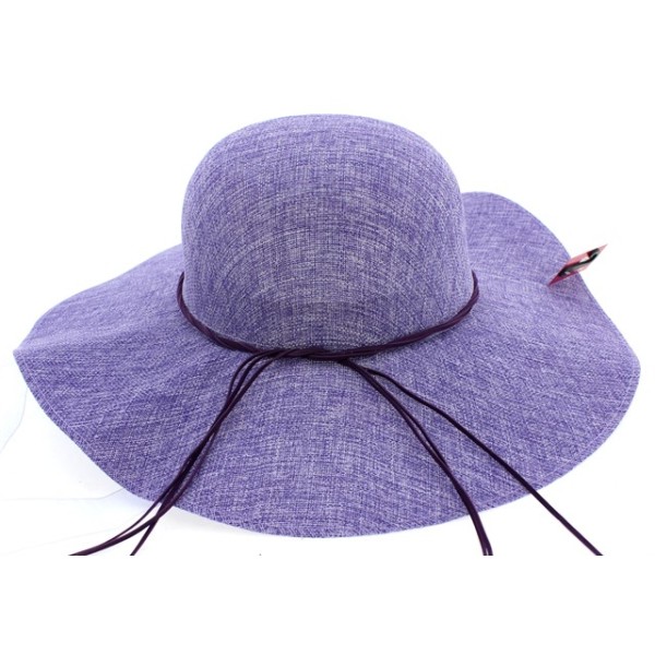 Καπέλο γυναικείο βουάλ καβουράκι μωβ χρώμα