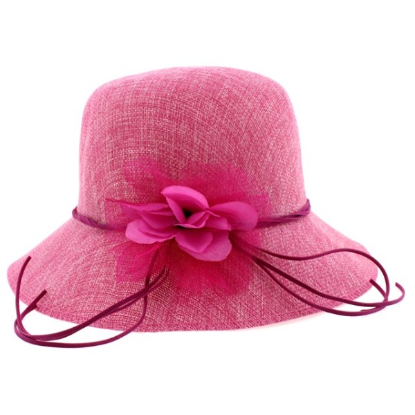 Καπέλο γυναικείο βουάλ καβουράκι ροζ χρώμα