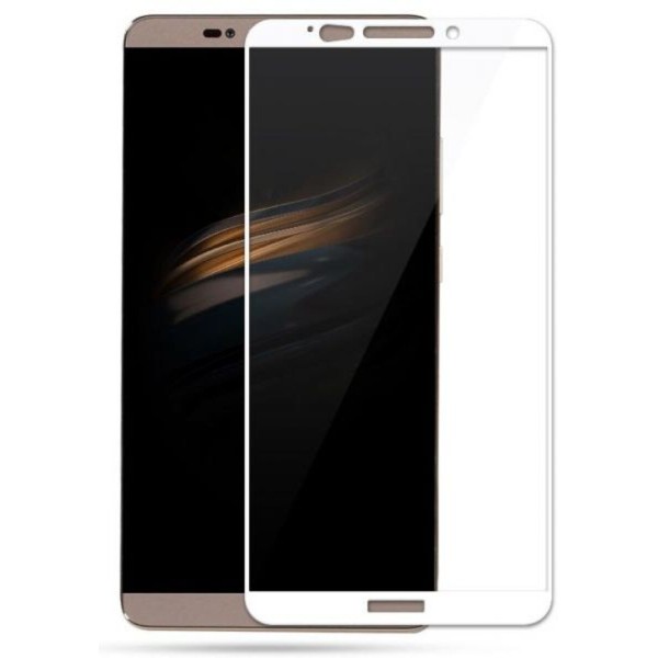 Fullscreen Tempered Glass Άσπρο (Huawei Mate 10)