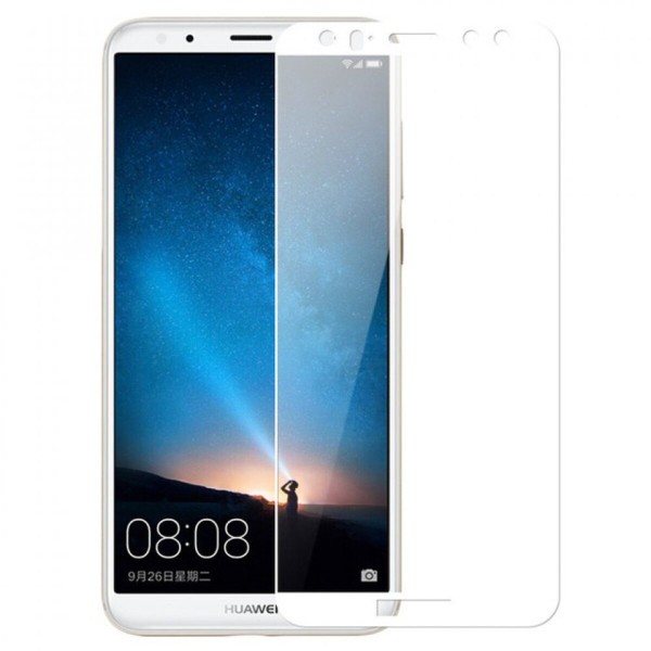 Fullscreen Tempered Glass Άσπρο (Huawei Mate 10 Lite & Huawei Nova 2i)