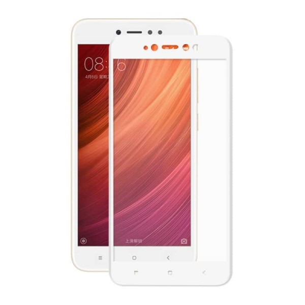 Fullscreen Tempered Glass Άσπρο (Xiaomi Redmi Note 5a/ Xiaomi Redmi Note 5a Prime)
