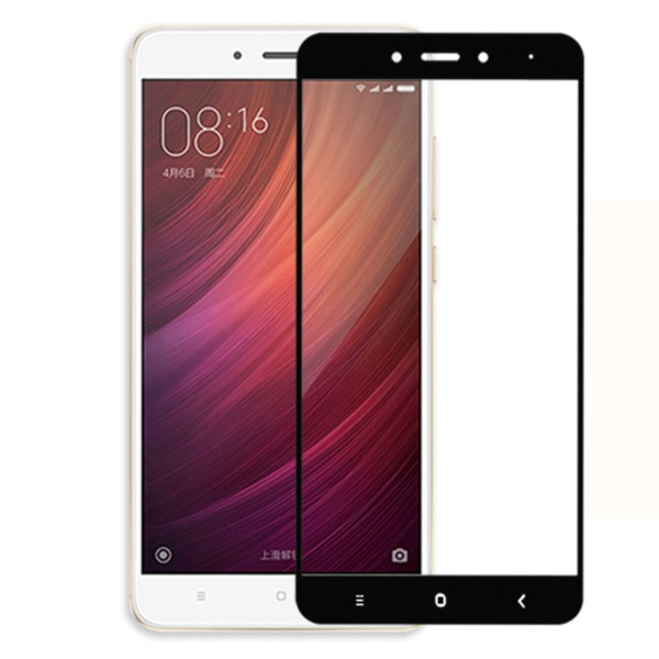 Fullscreen Tempered Glass Μαύρο (Xiaomi Redmi 4a)