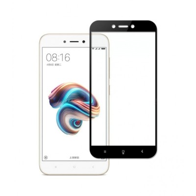 Fullscreen Tempered Glass Μαύρο (Xiaomi Redmi 5a)