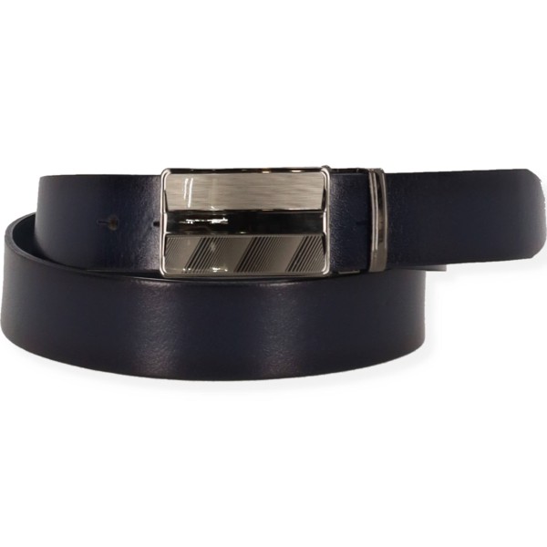 Derrys Ανδρική Δερμάτινη Μπλε Σκούρη Ζώνη