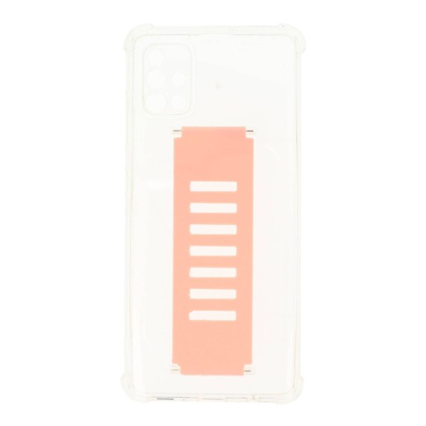 Back Cover Θήκη Σιλικόνης Με Λουράκι Ροζ (Samsung Galaxy A51) Αξεσουάρ Κινητών/Tablet