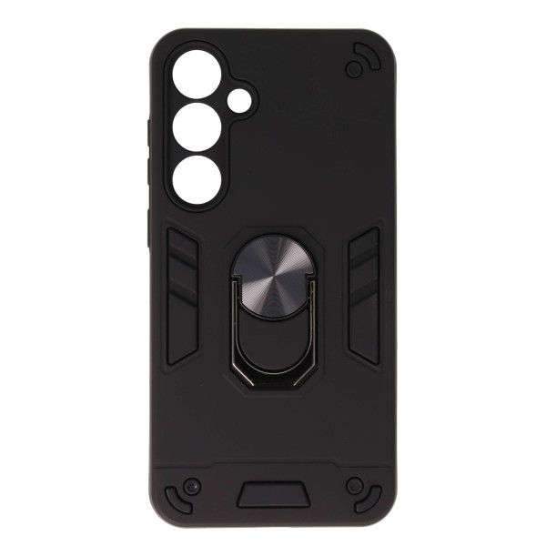 New Case Back Cover Θήκη Armor Case Με Δαχτυλίδι Στήριξης Μαύρο (Samsung Galaxy S24 Plus & Samsung Galaxy S25 Plus)