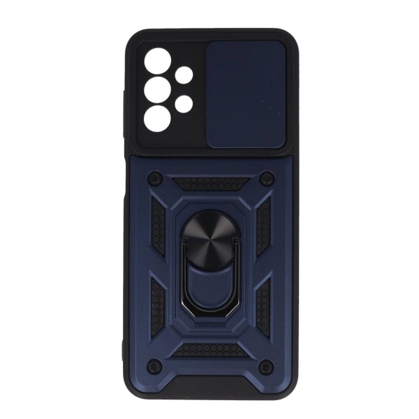 Movixoz Back Cover Θήκη Armor Case Με Δαχτυλίδι Στήριξης Και Προστασία Κάμερας Σκούρο Μπλε (Samsung Galaxy A13 4G) Αξεσουάρ Κινητών/Tablet
