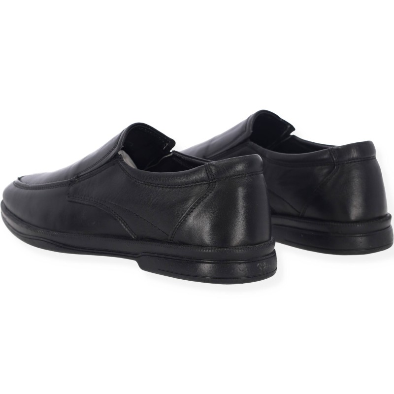 TKN SHOES Ανδρικά Μοκασίνια Δερμάτινα Σε Μαύρο Χρώμα Με Μαλακό Πάτο TKN SHOES Ανδρικά Μοκασίνια Δερμάτινα Σε Μαύρο Χρώμα Με Μαλακό Πάτο