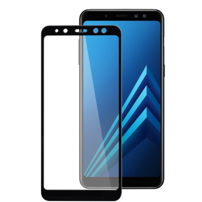 Fullscreen Tempered Glass Μαύρο (Samsung Galaxy A5 2018 & Samsung Galaxy A8 2018)