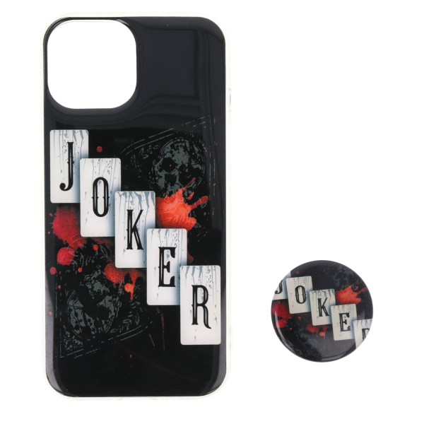 Back Cover Θήκη Με Σχέδιο Joker Και Popsocket (Iphone 15)