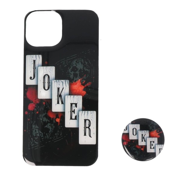 Back Cover Θήκη Με Σχέδιο Joker Και Popsocket (Iphone 15) Αξεσουάρ Κινητών/Tablet
