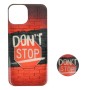 Back Cover Θήκη Με Σχέδιο Don't Stop Και Popsocket (Iphone 15)