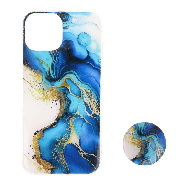 Back Cover Θήκη Με Σχέδιο Watercolor Πολύχρωμο Και Popsocket (Iphone 15)
