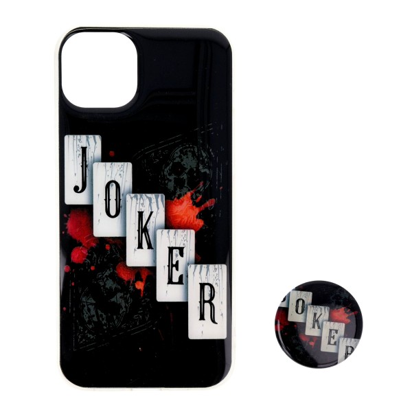 Back Cover Θήκη Με Σχέδιο Joker Και Popsocket (Iphone 15 Plus)