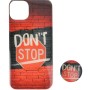 Back Cover Θήκη Με Σχέδιο Don't Stop Και Popsocket (Iphone 15 Plus)