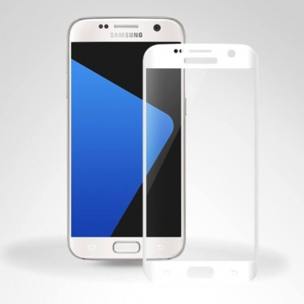 Fullscreen Tempered Glass Άσπρο (Samsung Galaxy S7)