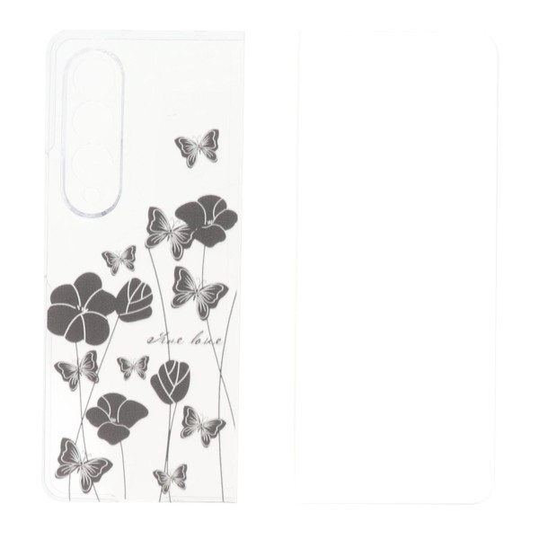 Back Cover Θήκη Διάφανη Με Σχέδιο Λουλούδια (Samsung Galaxy Z Fold 4) Αξεσουάρ Κινητών/Tablet