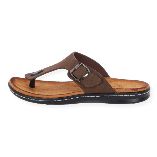 Ανδρική Παντόφλα με Δάχτυλο από Δερματίνη