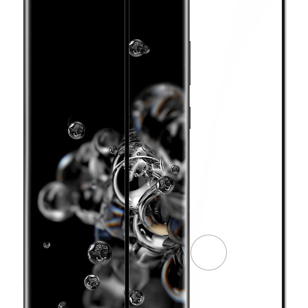Fullscreen Tempered Glass  (Samsung Galaxy S20 Ultra) Μαύρο