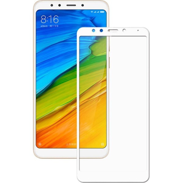 Fullscreen Tempered Glass Άσπρο (Xiaomi Redmi 5 Plus/ Xiaomi Redmi Note 5 Plus)