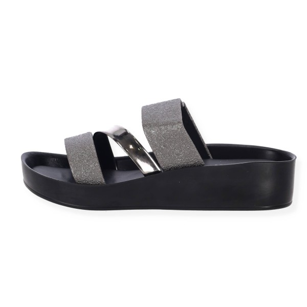 Γυναικεία Παντόφλα με Λουράκια Δερματίνη