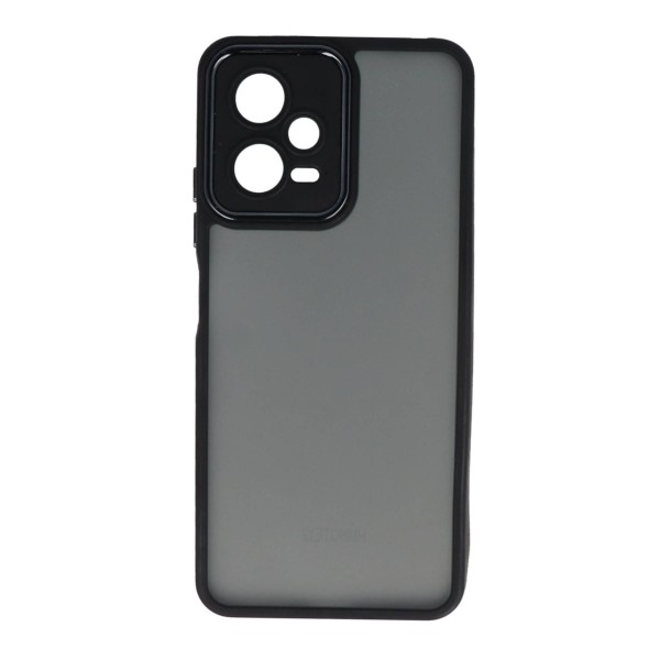 Back Cover Θήκη Πλαστική Μαύρη (Xiaomi Redmi Note 12 5G & Xiaomi Poco X5 5G)