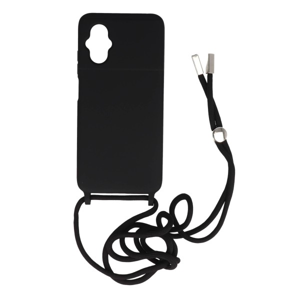 Borofone Back Cover Θήκη Σιλικόνης Με Ρυθμιζόμενο Κορδόνι Μαύρο(Xiaomi Poco M5) Αξεσουάρ Κινητών/Tablet