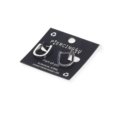 PIERCING4U ΑΤΣΑΛΙΝΑ ΣΚΟΥΛΑΡΙΚΙΑ ΚΡΙΚΑΚΙ ΣΕ ΑΣΗΜΙ ΧΡΩΜΑ