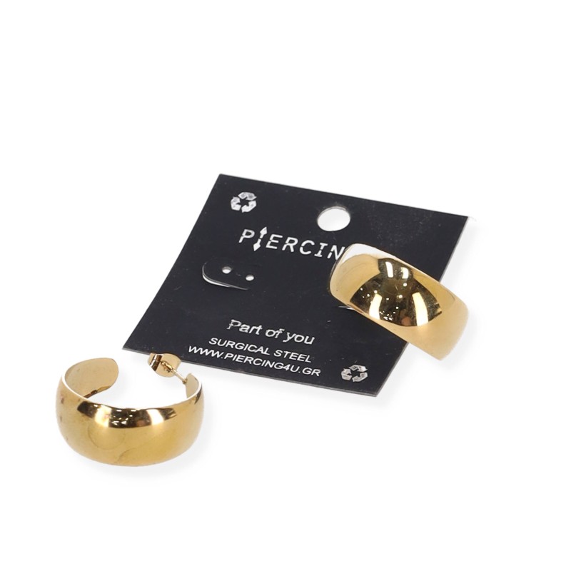 PIERCING4U ΑΤΣΑΛΙΝΑ ΣΚΟΥΛΑΡΙΚΙΑ ΣΕ ΧΡΥΣΟ ΧΡΩΜΑ