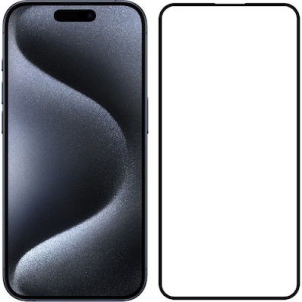 Borofone Fullscreen tempered Glass Μαύρο (Iphone 15 Pro) Αξεσουάρ Κινητών/Tablet
