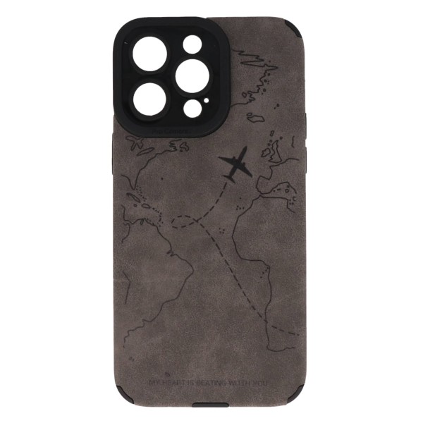 Back Cover Θήκη Σιλικόνης Με Σχέδιο Χάρτης (Iphone 14 Pro Max)