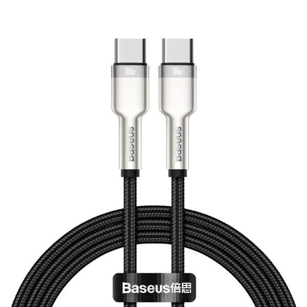 Baseus CATJK-C01 USB-C to USB-C Καλώδιο Φόρτισης 100W Μαύρο 1m Αξεσουάρ Κινητών/Tablet
