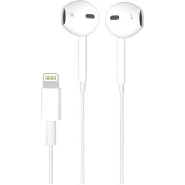 Treqa EP-8803 In-Ear Handsfree Ακουστικά Με Βύσμα Lightning Άσπρο