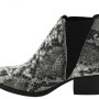 Γυναικεία Χαμηλά Μποτάκια Ankle Snake Print - Δερματίνη Paylan