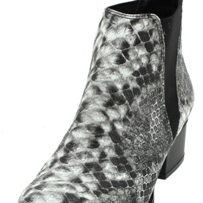 Γυναικεία Χαμηλά Μποτάκια Ankle Snake Print - Δερματίνη Paylan