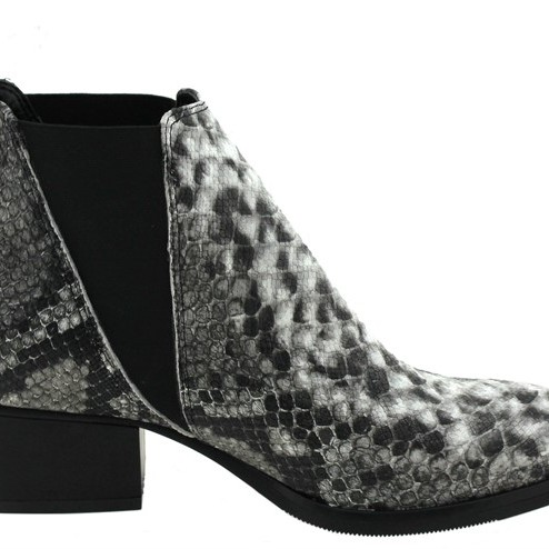 Γυναικεία Χαμηλά Μποτάκια Ankle Snake Print - Δερματίνη Paylan Γυναικεία Χαμηλά Μποτάκια Ankle Snake Print - Δερματίνη Paylan