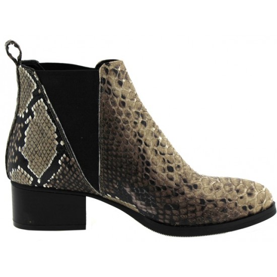 Γυναικεία Χαμηλά Μποτάκια Ankle Snake Print - Δερματίνη Paylan Γυναικεία Χαμηλά Μποτάκια Ankle Snake Print - Δερματίνη Paylan