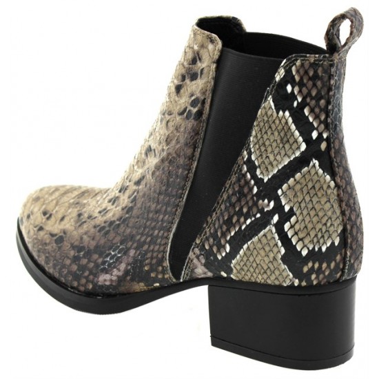 Γυναικεία Χαμηλά Μποτάκια Ankle Snake Print - Δερματίνη Paylan Γυναικεία Χαμηλά Μποτάκια Ankle Snake Print - Δερματίνη Paylan