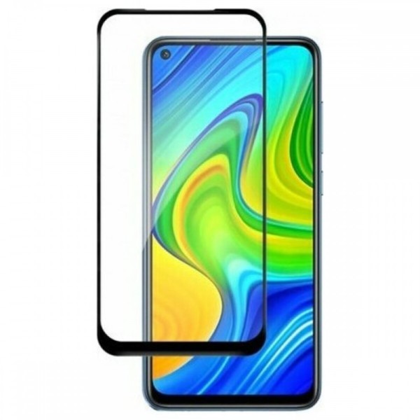 Oba Style Fullscreen Tempered Glass Μαύρο (Xiaomi Redmi Note 9)